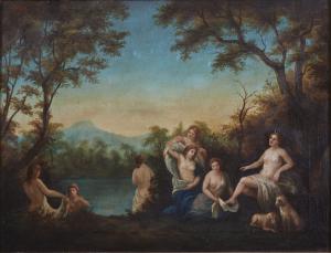 Nymphs Bathing '700
